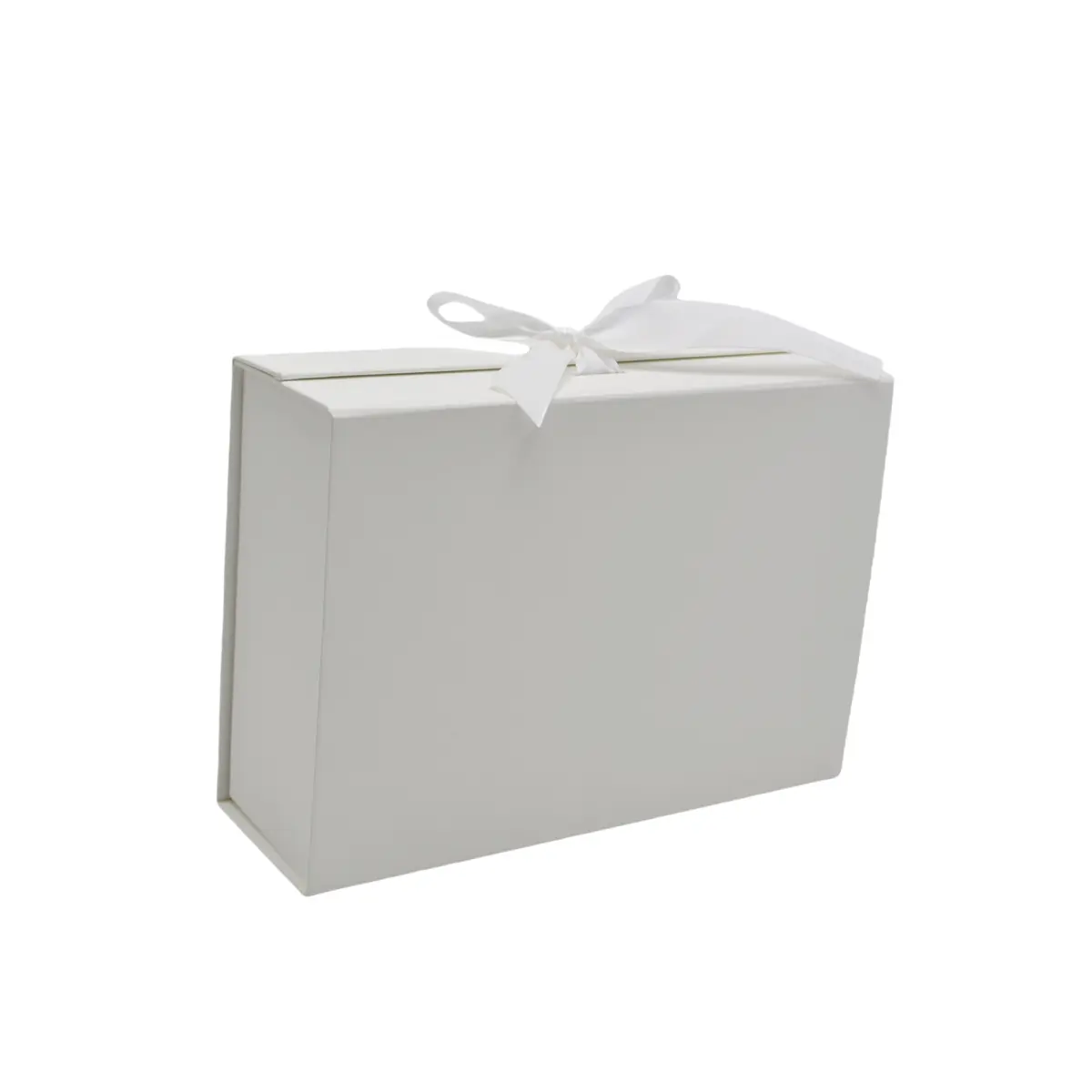 Boites cadeau carton blanches avec ruban 33,5x26x15cm – Paquet de 5 - Boites cadeaux carton pliables-1
