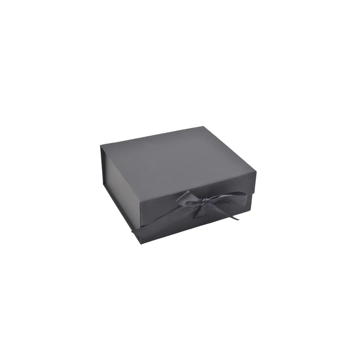 Boites cadeaux carton pliables noires avec ruban 20x18,2x8cm – Paquet de 5 - Boites cadeaux carton pliables