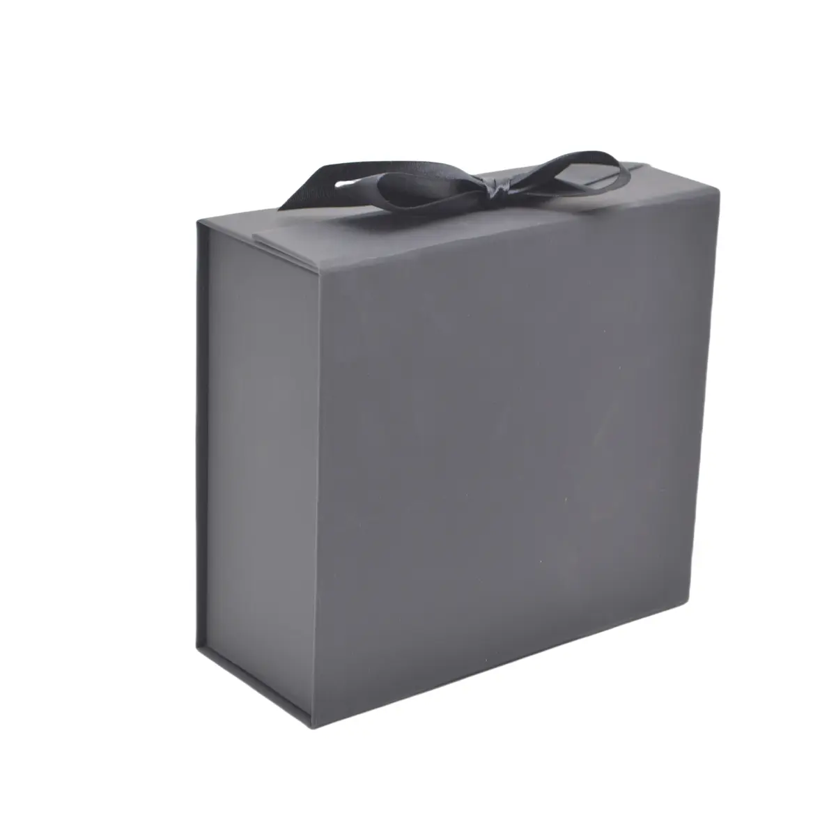 Boites cadeaux carton pliables noires avec ruban 33x25x12cm – Paquet de 5 - Boites cadeaux carton pliables-1