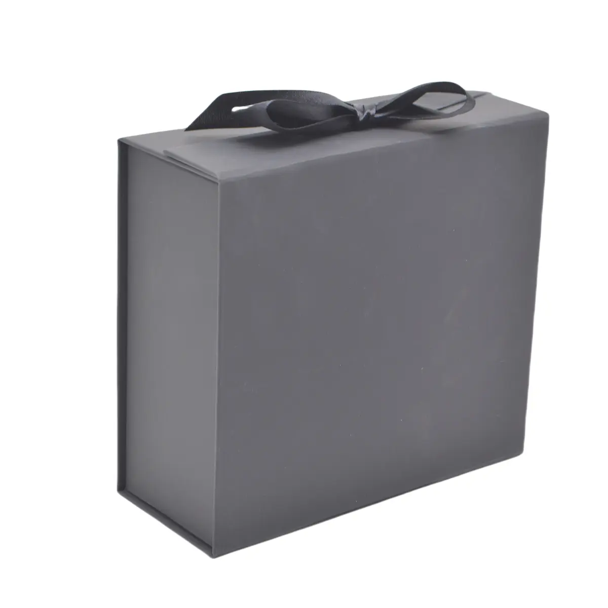 Boites cadeaux carton pliables noires avec ruban 33,5x26x15cm – Paquet de 5 - Boites cadeaux carton pliables-1