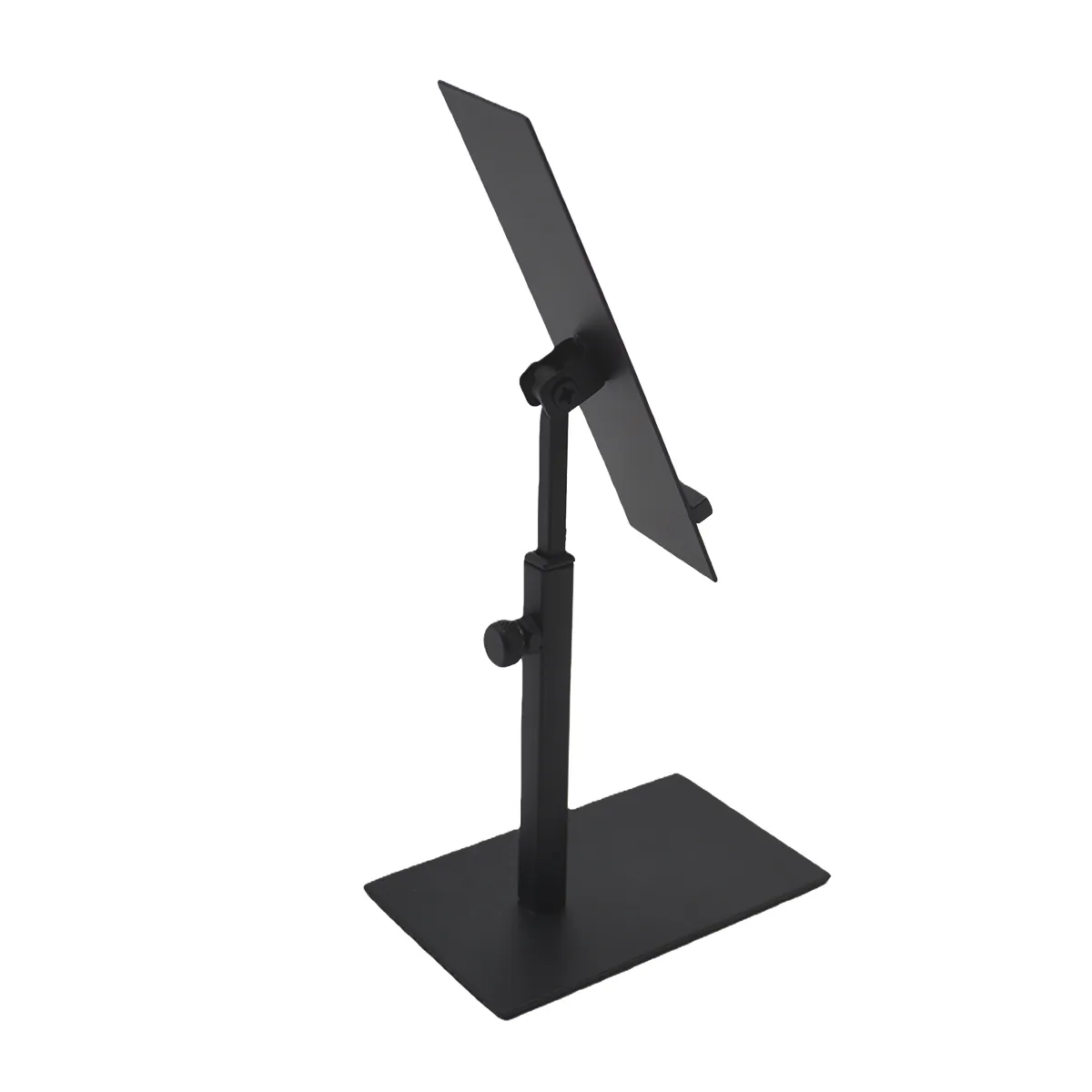 Présentoir chaussure réglable en métal noir H 15 / 22 cm – Support chaussure inclinable pour vitrine et comptoir - Présentoirs à chaussures-1