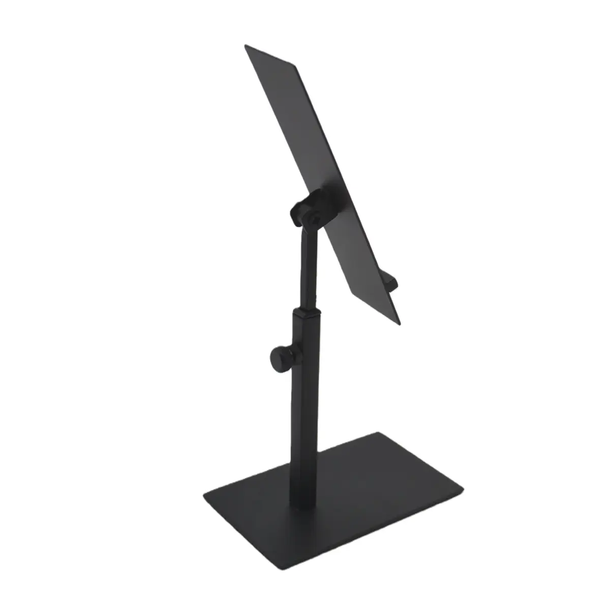 Présentoir chaussure réglable en métal noir H 15 / 22 cm – Support chaussure inclinable pour vitrine et comptoir - Présentoirs chaussures-1