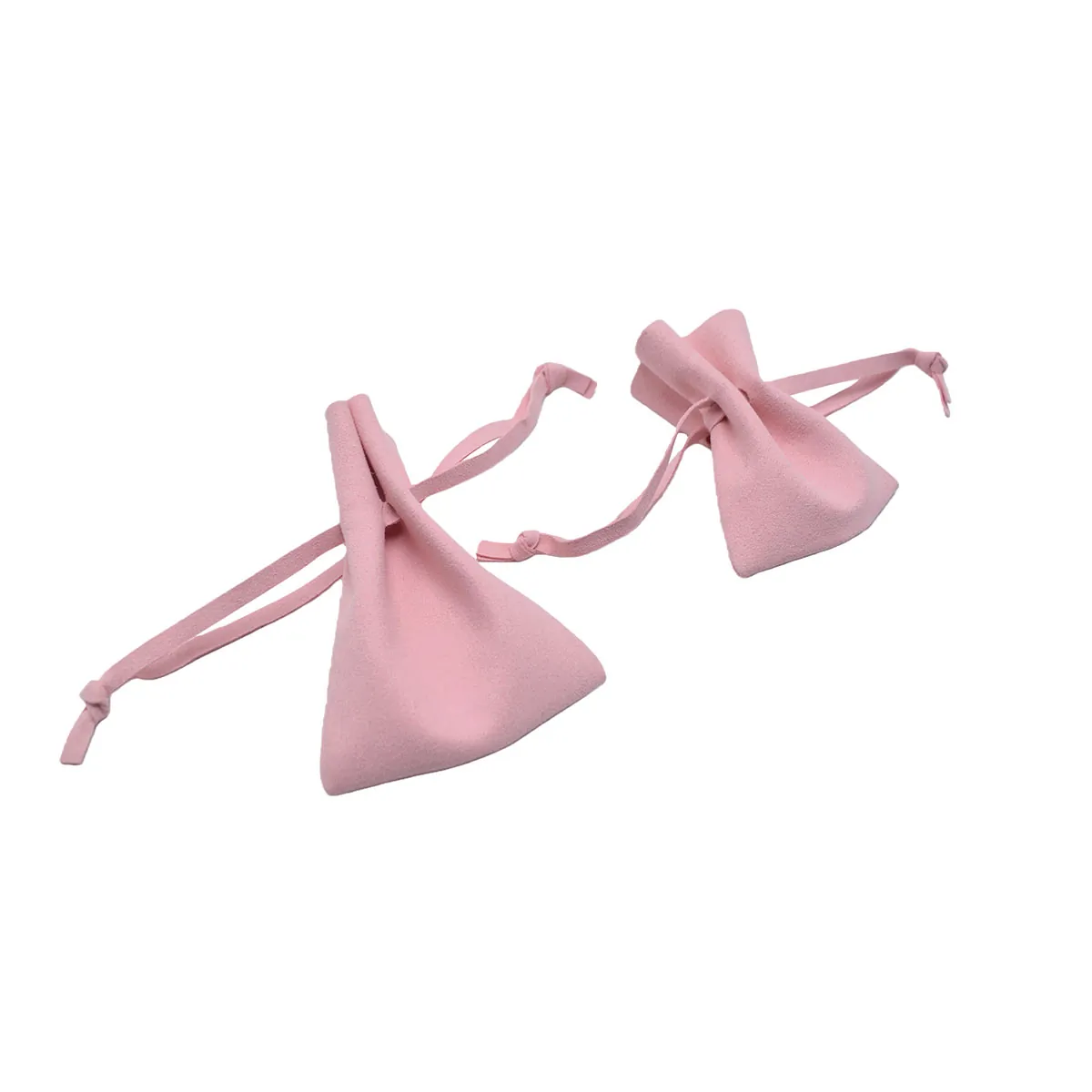 Pochette simili cuir rose 7 x 8 cm – Sachet bijoux avec cordon de serrage - Pochette à bijoux - Lot de 10 - Sachets velours, Pochettes simili cuir-1