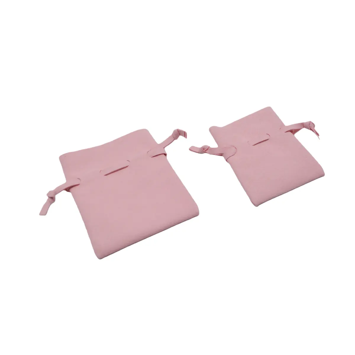 Pochette simili cuir rose 7 x 8 cm – Sachet bijoux avec cordon de serrage - Pochette à bijoux - Lot de 10 - Sachets velours, Pochettes simili cuir-2