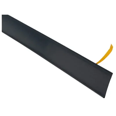 Porte étiquette adhésif noir 30 x 1320 mm - Lot de 10 - Porte-étiquettes pour tablettes