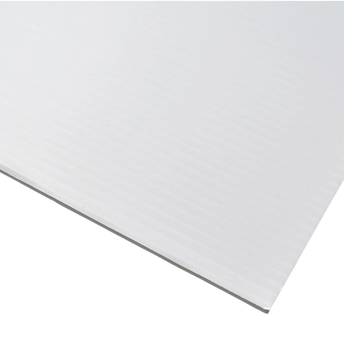 Plaque polypropylène alvéolaire Blanche 80x120cm 3mm – 600g/m² – Unité - Plaques alvéolaires