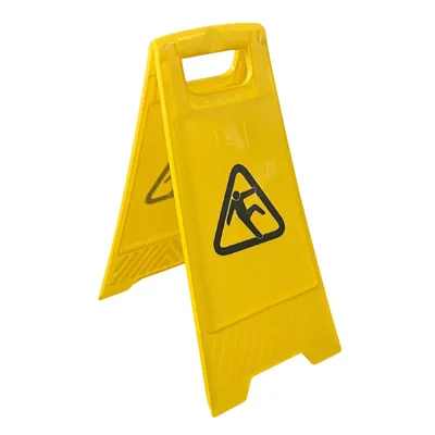 Panneau sol glissant - Chevalet sol glissant pliable Jaune 30 x 63 cm - Guidage de prévention