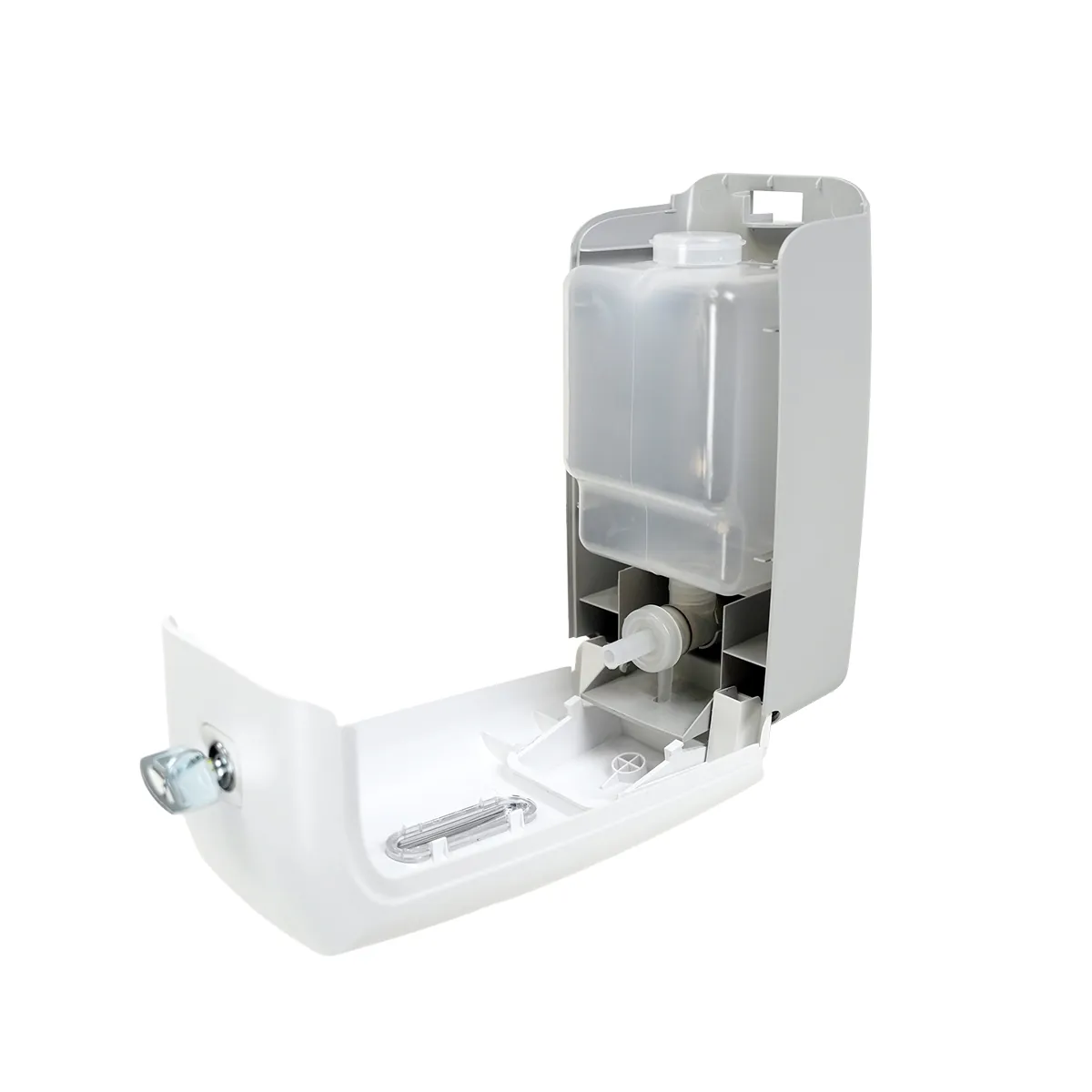 Distributeur de savon liquide mural professionnel ABS 800ml blanc - Distributeur de savon-4