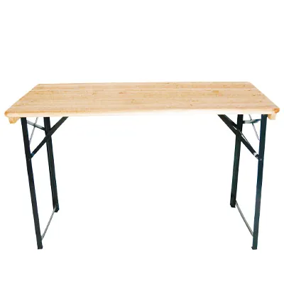 Table brasserie pliante bois / métal 116 x 60 x 75 cm - Tables pliantes, Tables traiteur