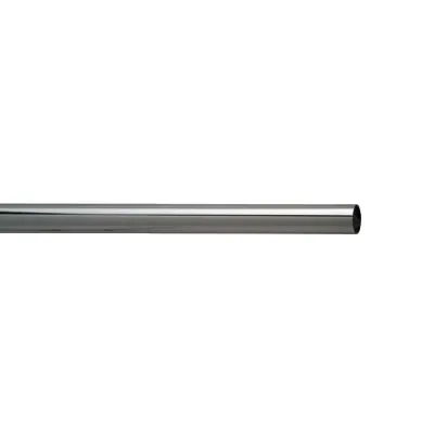 Tube ø 25mm L 3 m ép 1 mm gris en métal chromé - Ligne Scala-Triscala