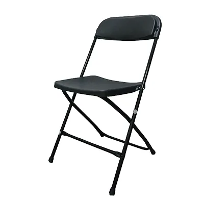 Chaise pliante noire polypropylène / métal 45 x 43 x 81 cm - Chaises d'intérieur