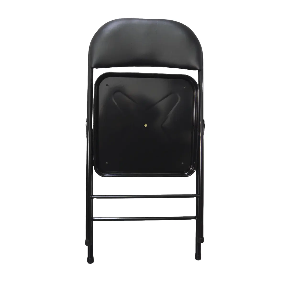 Chaise pliante métal noir rembourrée 46,5 x 47,5 x 79 cm – Chaise pliable réception - Chaise pliante professionnelle - Chaises d'intérieur-4
