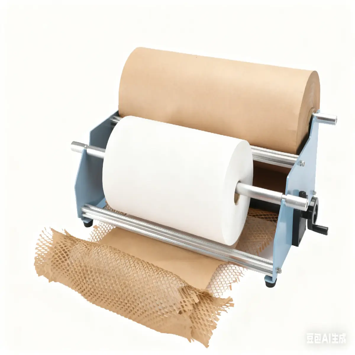 Dérouleur papier de comptoir 2 rouleaux 50 cm à poser - Dévidoirs papiers cadeaux et bolducs-5