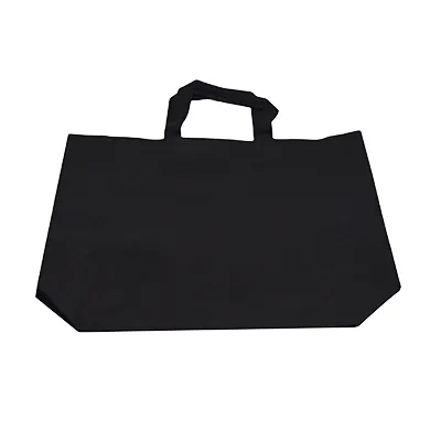 Sac cabas polypropylène non tissé noir 40+10x30 cm - Sacs non tissés-1