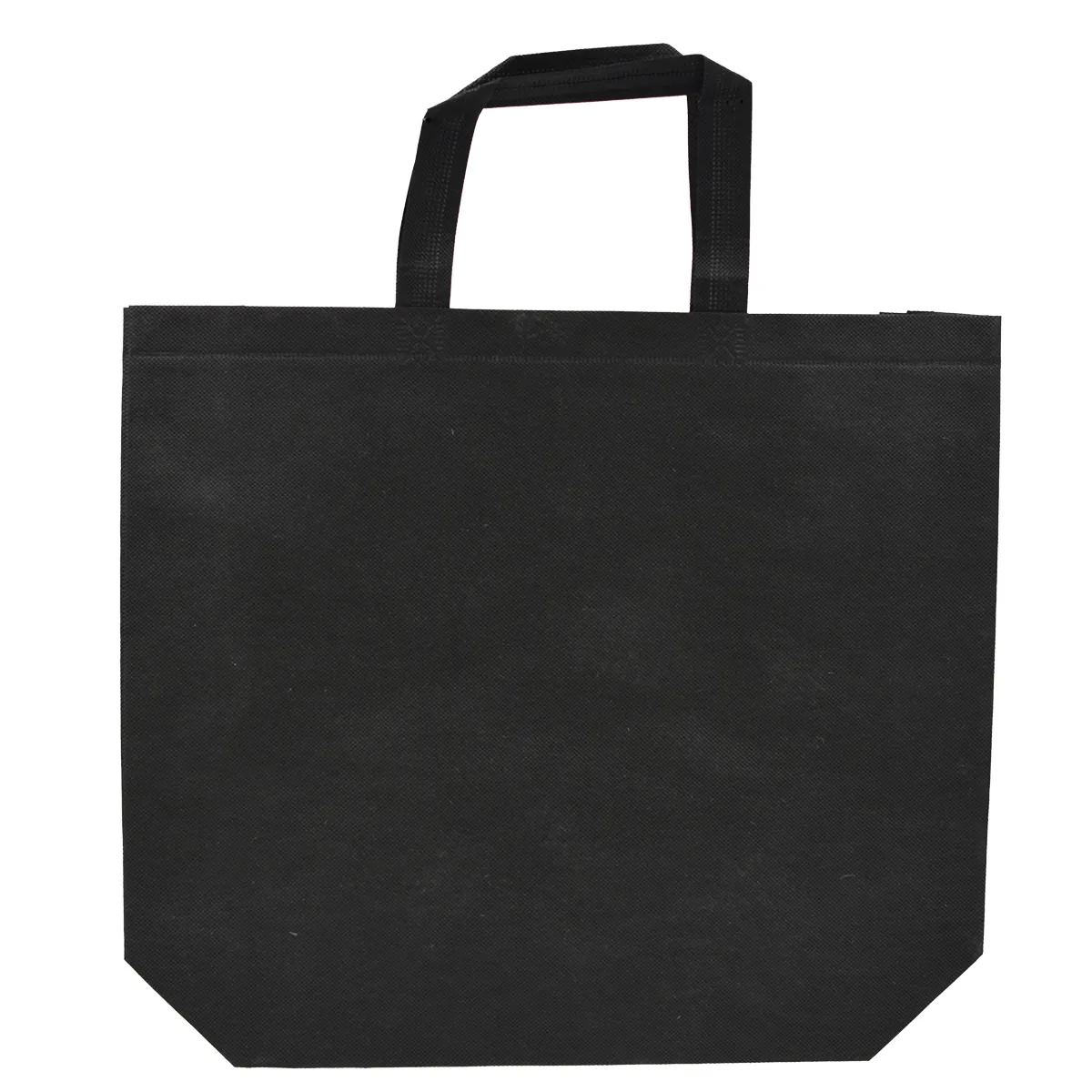 Sac cabas polypropylène non tissé noir 40+10x30 cm - Sacs non tissés-2