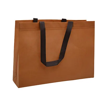 Sac cabas polypropylène non tissé terracotta 40+10x30 cm - Sacs non tissés