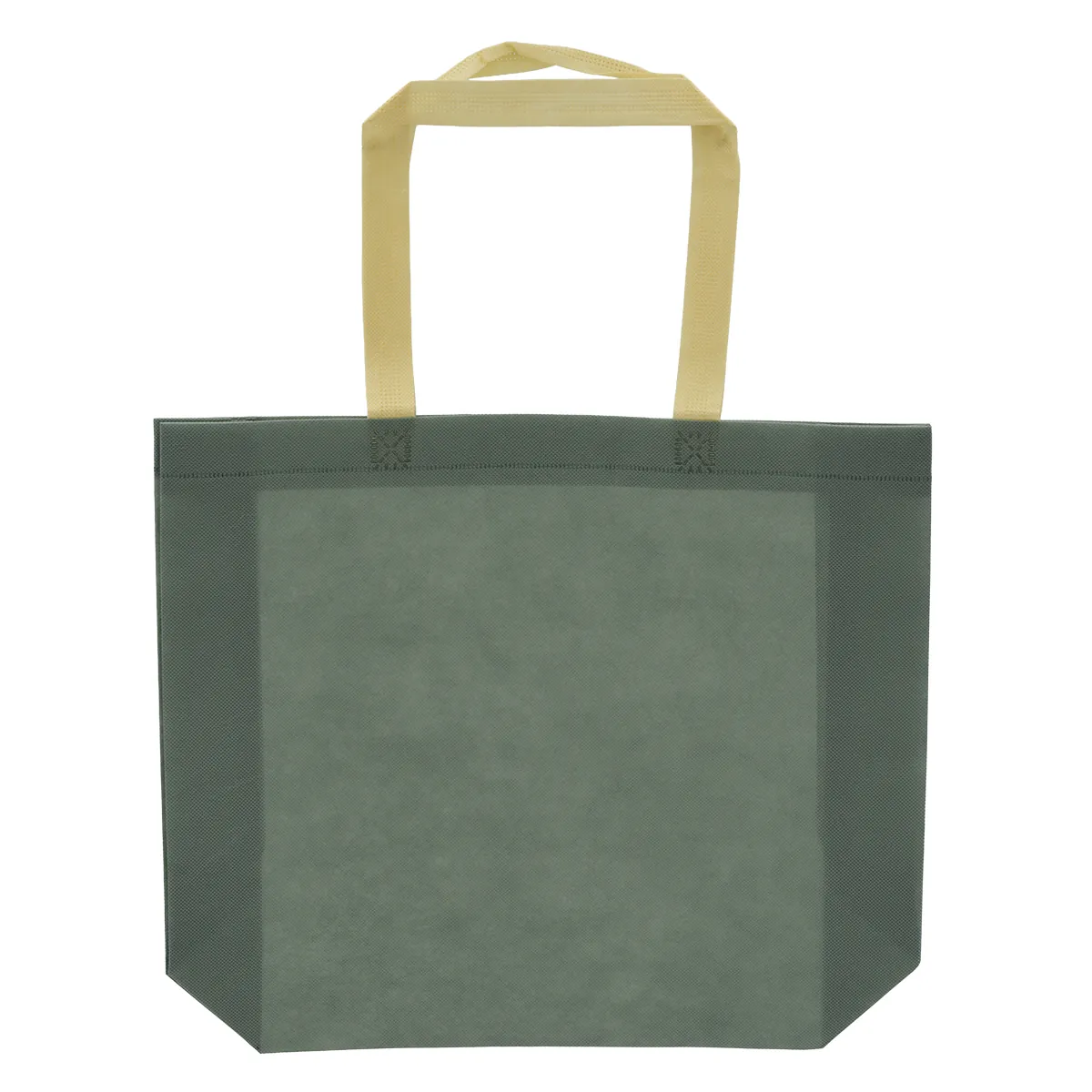 Sac cabas polypropylène non tissé bleu ardoise 40+10x30 cm - Sacs non tissés-2