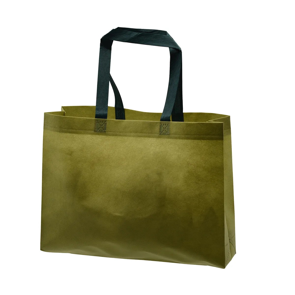 Sac cabas polypropylène non tissé kaki 40+10x30 cm - Sacs non tissés-3