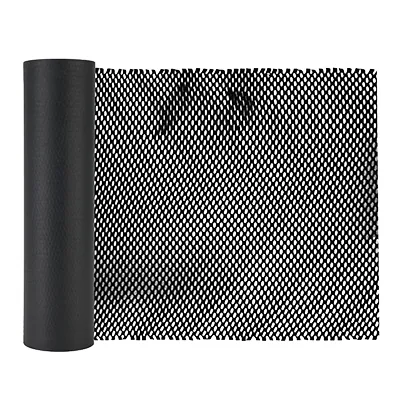 Papier de calage alvéolé Nid d'abeille noir, 50 cm x 30 m - Kraft, carton ondulé