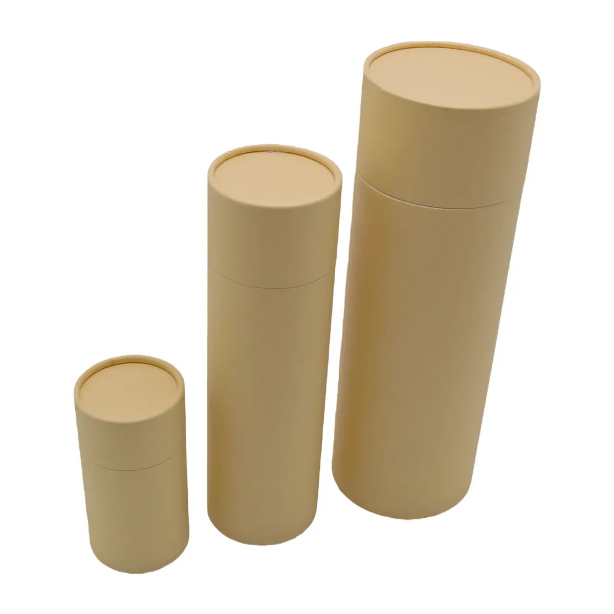 Boîte cylindrique carton kraft 1000 ml ø 7,5 x H 25 cm – Boîte ronde carton - Tube carton - Brun - Lot de 4 - Boites cloches-2