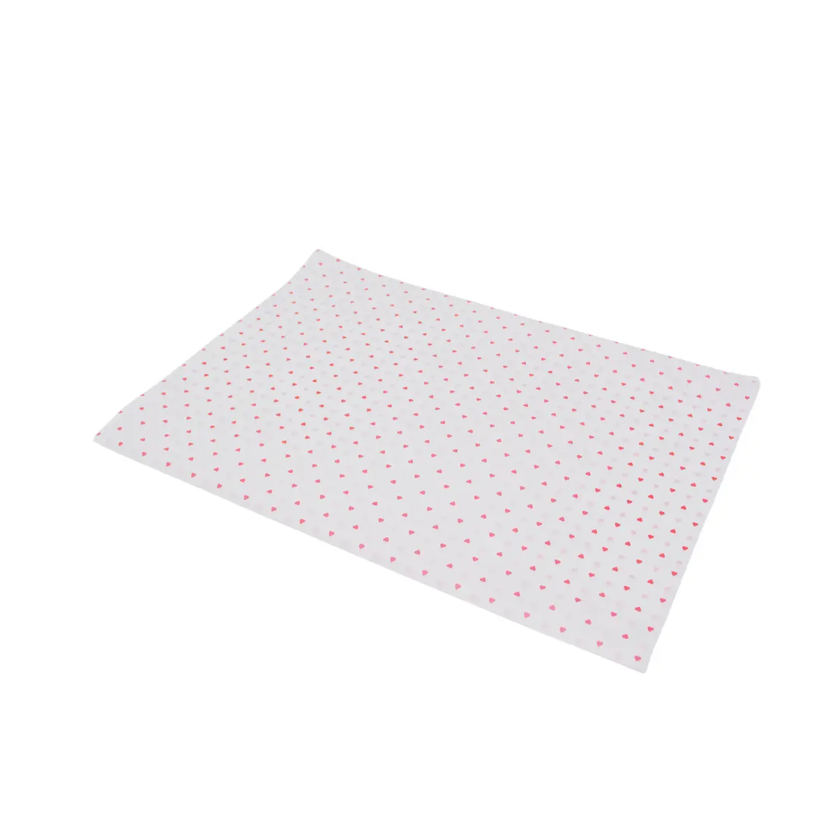 Papier de soie blanc motif coeurs 50x70cm 17g/m² – Paquet de 120 feuilles - Papiers de soie-1