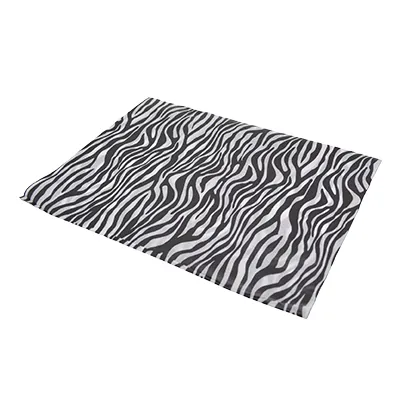 Papier de soie imprimé zèbre 50x70cm 17g/m² – Paquet de 120 feuilles - Papiers de soie-1