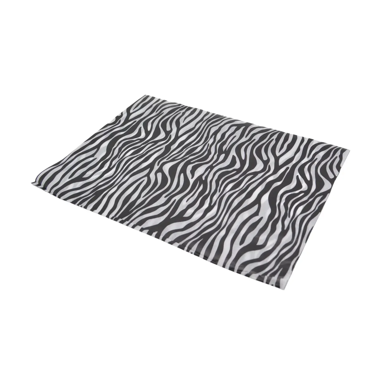 Papier de soie imprimé zèbre 50x70cm 17g/m² – Paquet de 120 feuilles - Papiers de soie-1