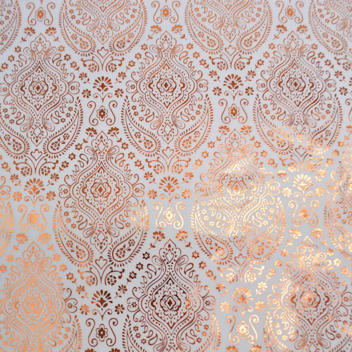 Papier de soie motif arabesque doré à chaud 50x70cm 17g/m² – Paquet de 120 feuilles - Papiers de soie