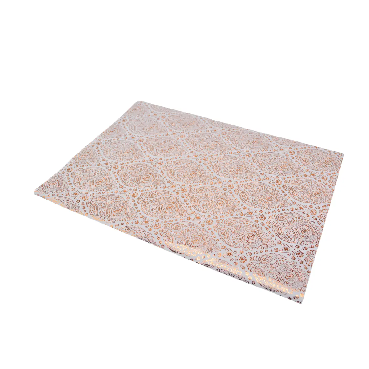 Papier de soie motif arabesque doré à chaud 50x70cm 17g/m² – Paquet de 120 feuilles - Papiers de soie-1