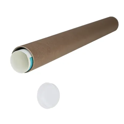 Tube carton triangulaire adhésif 850x10x10 cm – Paquet de 25 - Tubes carton emballage-1