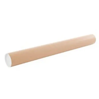 Tube carton L.95 cm x Ø 80/84 mm avec embouts plastiques – Paquet de 25 - Tubes carton emballage