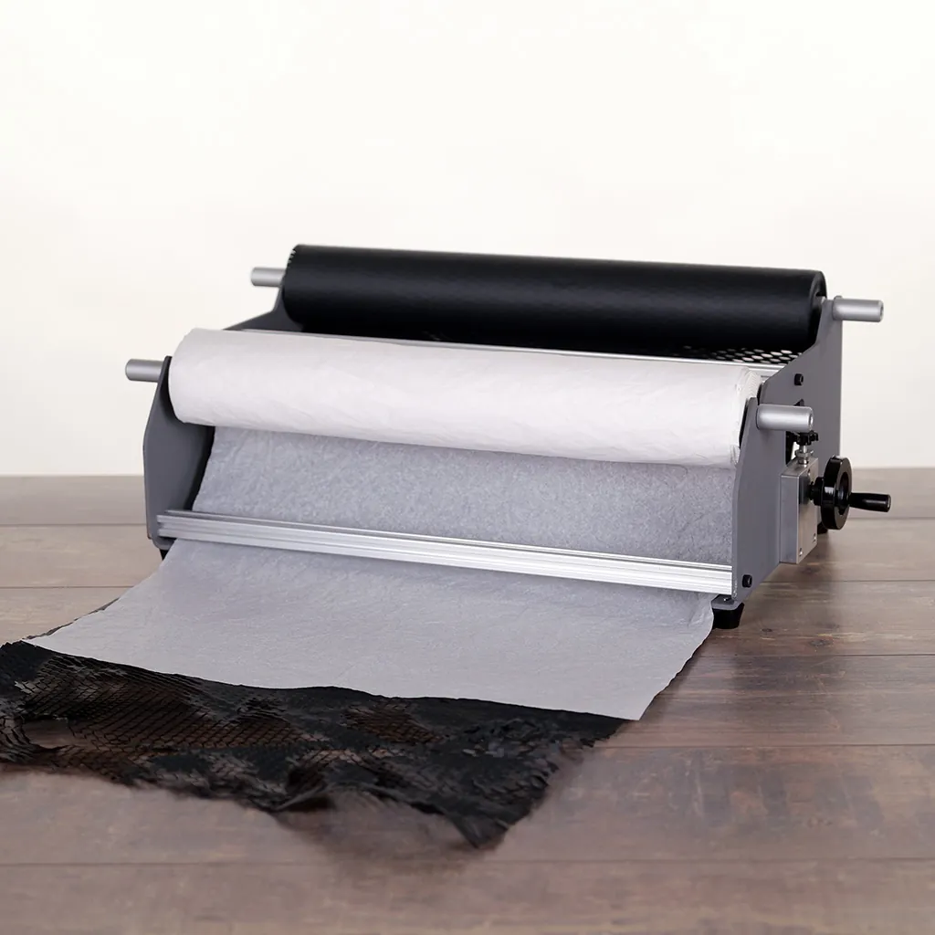 Dérouleur papier de comptoir 2 rouleaux 50 cm à poser - Dévidoirs papiers cadeaux et bolducs-4