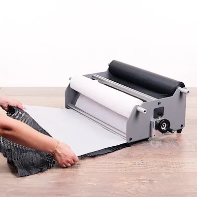 Dérouleur papier de comptoir 2 rouleaux 50 cm à poser - Dévidoirs papiers cadeaux et bolducs-1