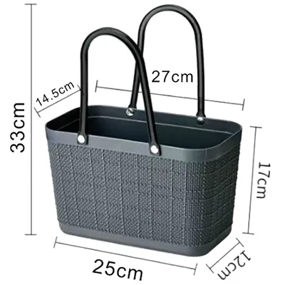 Panier libre-service gris anthracite 5 litres - Paniers magasin-1
