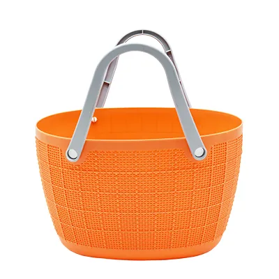 Panier libre-service orange 17 litres - Paniers magasin