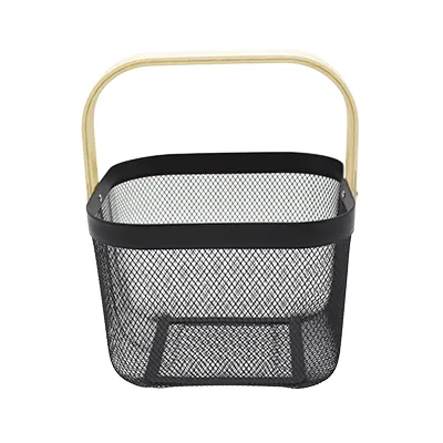 Panier libre-service métal mesh carré 8 litres - Paniers libre-service et chariots-2