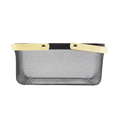 Panier libre-service métal mesh rectangle - 13 litres - Paniers magasin-1