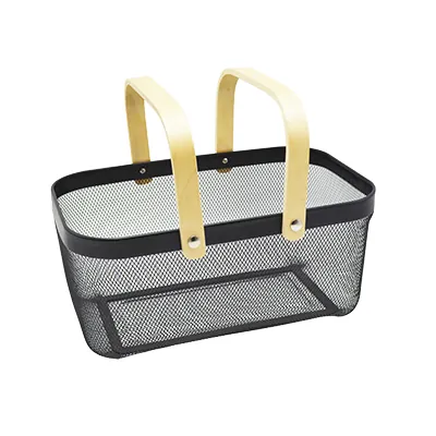 Panier libre-service métal mesh rectangle - 13 litres - Paniers libre-service et chariots-3