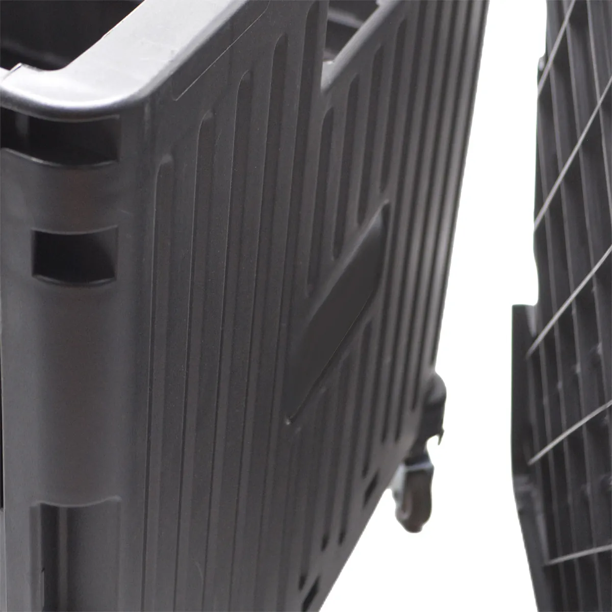 Bac pliant 53 L avec roulettes et poignée télescopique – chariot caisse mobile - Porte-blocs et Porte-documents-2