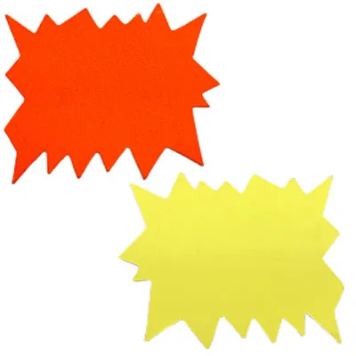 Éclatés fluo 2 faces - Cartons indélébiles