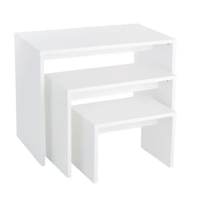 Table de présentation 80 x 40 x 60 cm – Table gigogne blanche - Tables de présentation, Sellettes-1