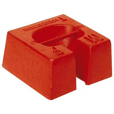 Poids pour parasol forain, tente et barnum - Fonte de 15 kg pour parasol de marché, tente et barnum - rouge - Poids pour parasol