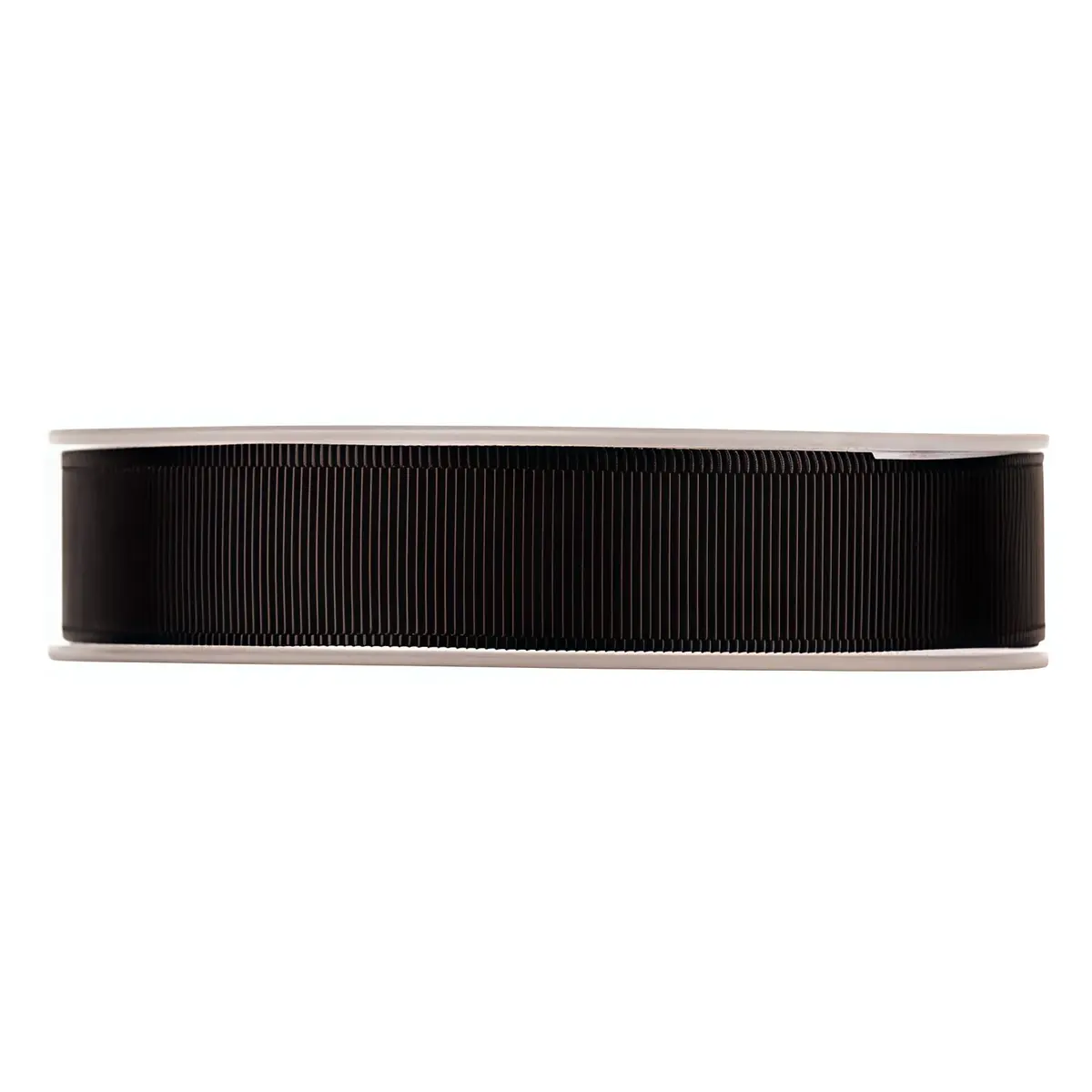 Ruban gros grain noir 25 mm x 20 m coton - Rubans tissu, Cordons