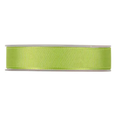 Ruban gros grain vert anis 25 mm x 20 m coton - Rubans tissu, Cordons