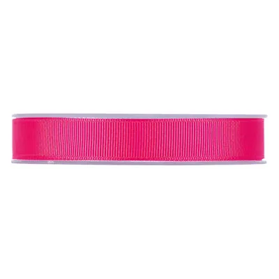 Ruban gros grain rose fuchsia 15 mm x 20 m coton - Ruban emballage cadeau - Rubans tissu, Cordons