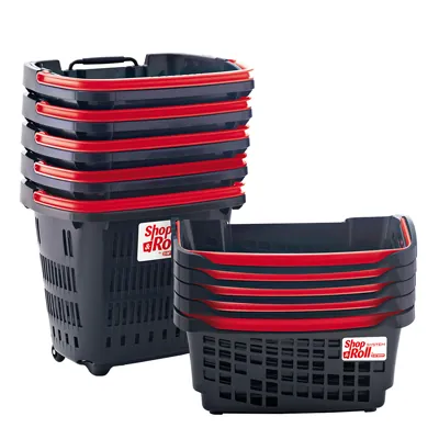 Panier libre service sur roulettes - Paniers magasin-1