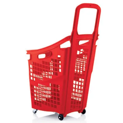 Panier libre-service à roulettes - Paniers magasin-1