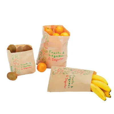 Sac fruits et légumes kraft brun 500g 14 x 9 x 21 cm - Sac papier primeur - Lot de 1000 - Sacs fruits et légumes-3