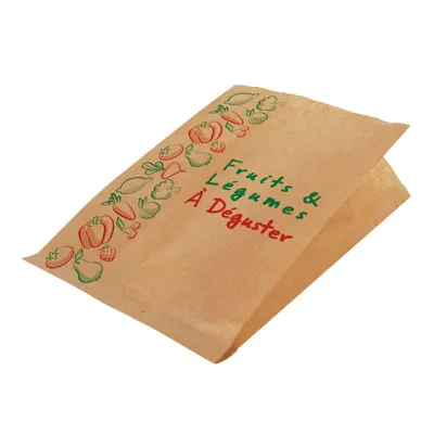Sac fruits et légumes kraft brun 1kg 17 x 6 x 26 cm - Sac papier primeur - Lot de 1000 - Sacs fruits et légumes-2