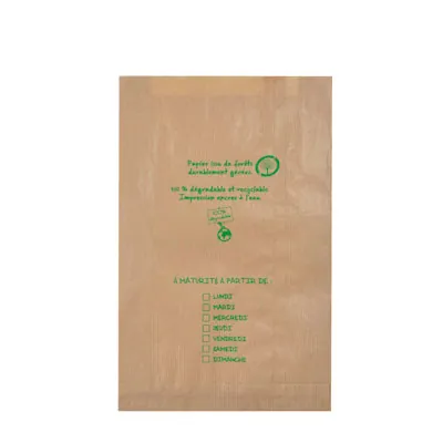 Sac fruits et légumes kraft brun 2kg 20 x 6 x 31 cm - Sac papier primeur - Lot de 1000 - Sacs fruits et légumes-1